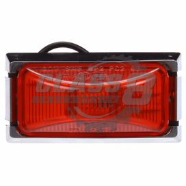 Truck-Lite 15506R Model 15 Red Marker Light w/Chrome Mount