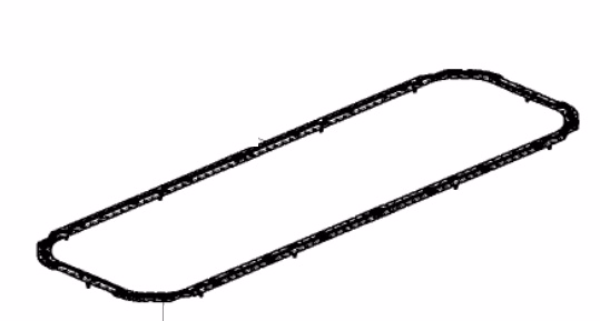 Volvo Truck 21293367 Oil Pan Gasket, Sealing Strip