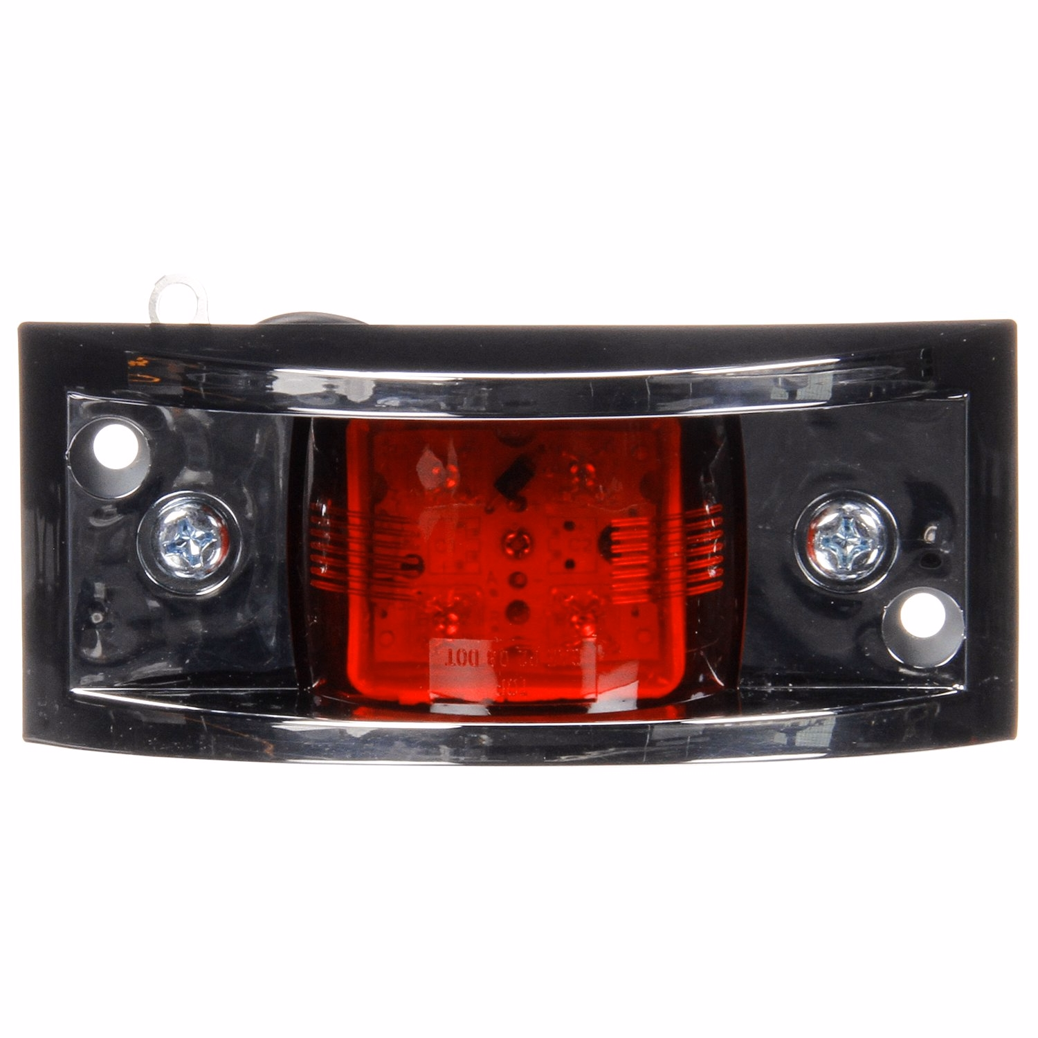 Truck-Lite LED Clearance &amp; Marker Lamps with Chrome Bezel Red 2671