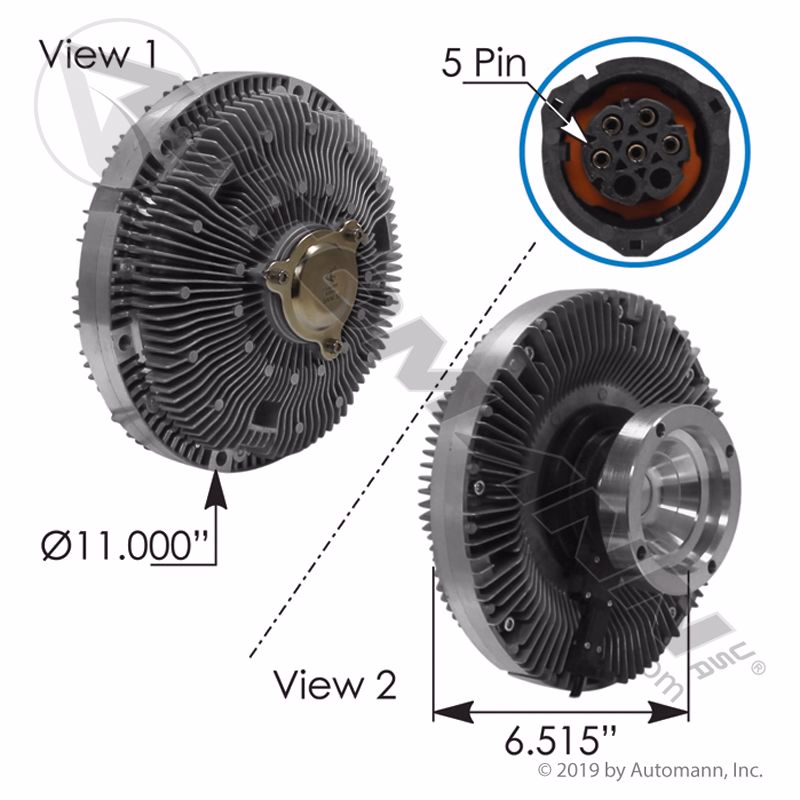 Automann 810.62231 Fan Clutch Same As Volvo/Mack 23585940