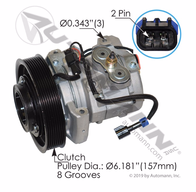 Automann 830.31302BE AC Compressor 10S15C Type Behr