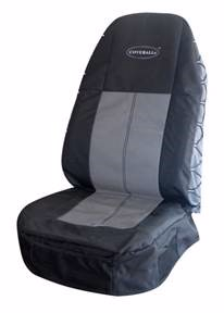 Seats Inc 181704XN1165 COVERALLs&reg; Seat Cover - Black/Gray - Highback