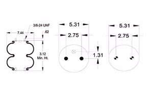 Hendrickson R005079 Air Spring