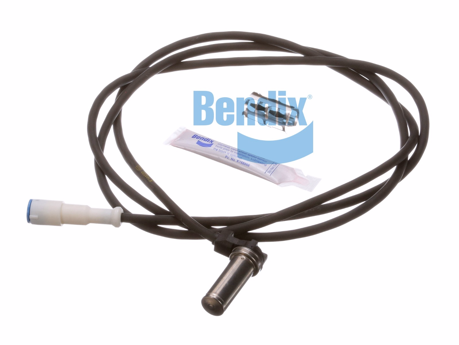 Bendix K181265 Speed Sensor, 90 Degree, 75 inch harness, DIN Connector