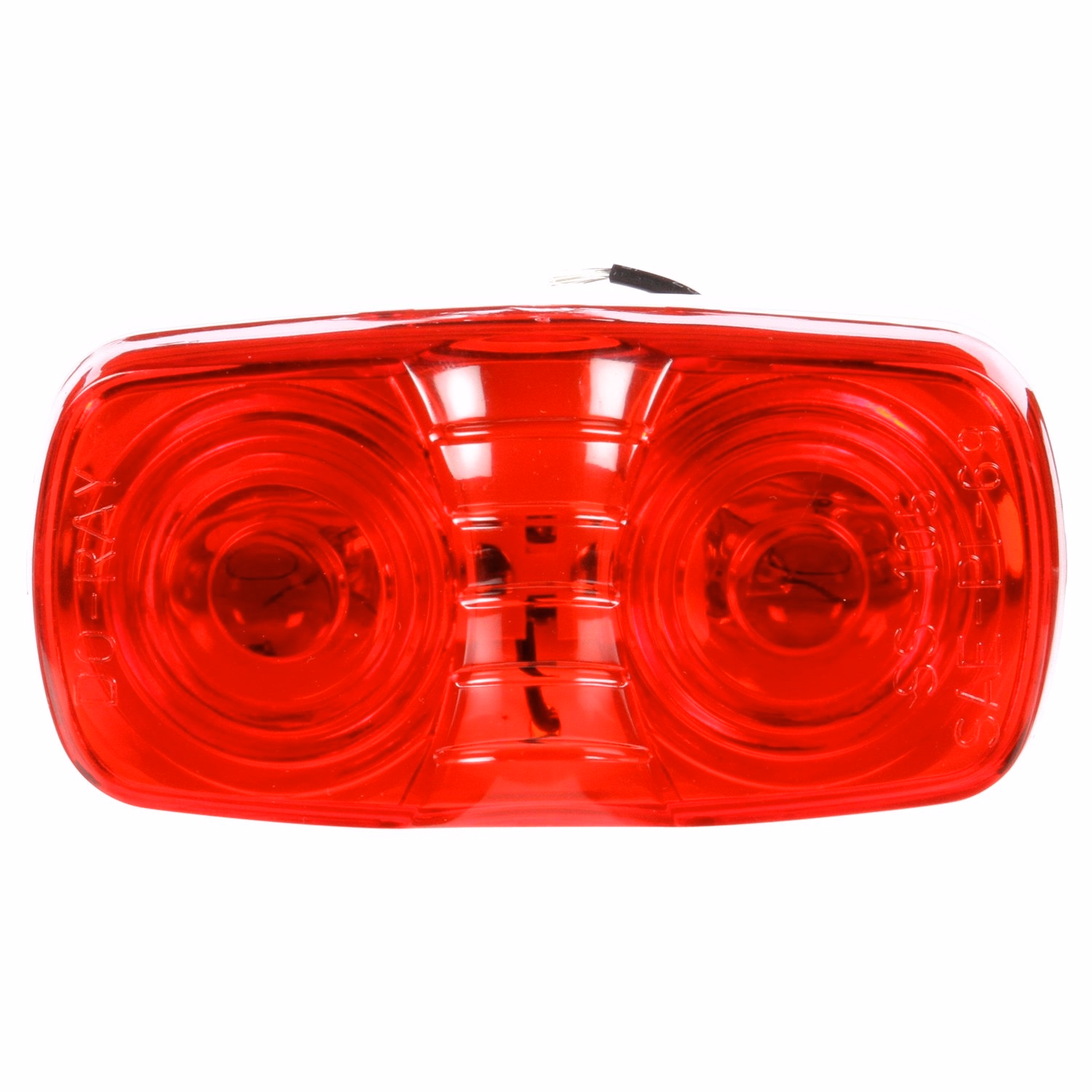 Truck-Lite Shock/Mount Two Bulb Replaceable Red 1211
