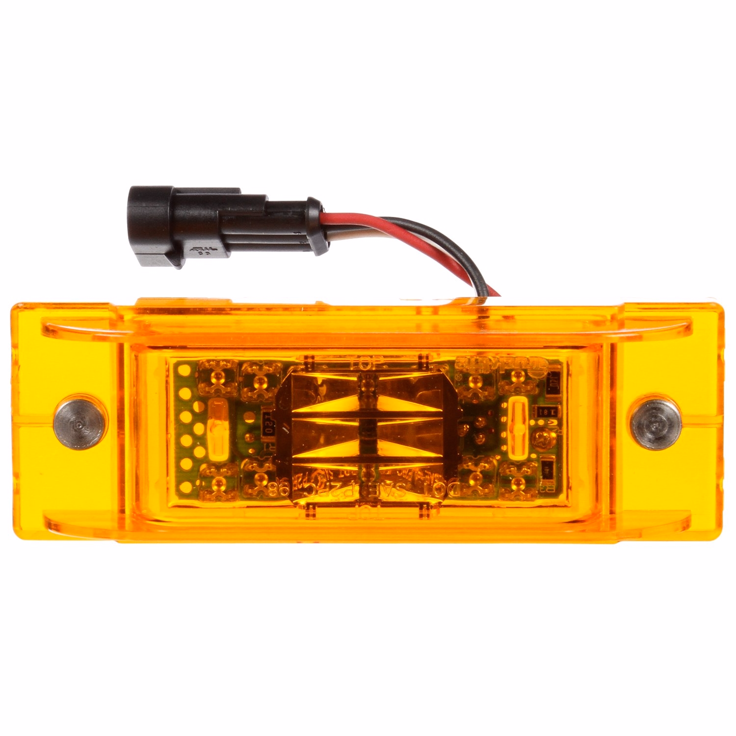 Truck-Lite Model 21 LED Marker Light 21095Y Yellow Lamp w/12'' Mating Harness
