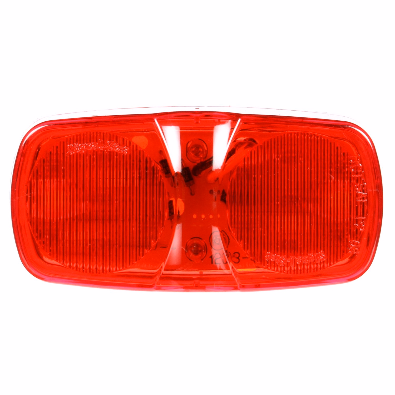 Truck-Lite 2660 Red Marker &amp; Clearance - LED 2&#039;&#039;x 4&#039;&#039; - Rectangular-16 Diode Pattern
