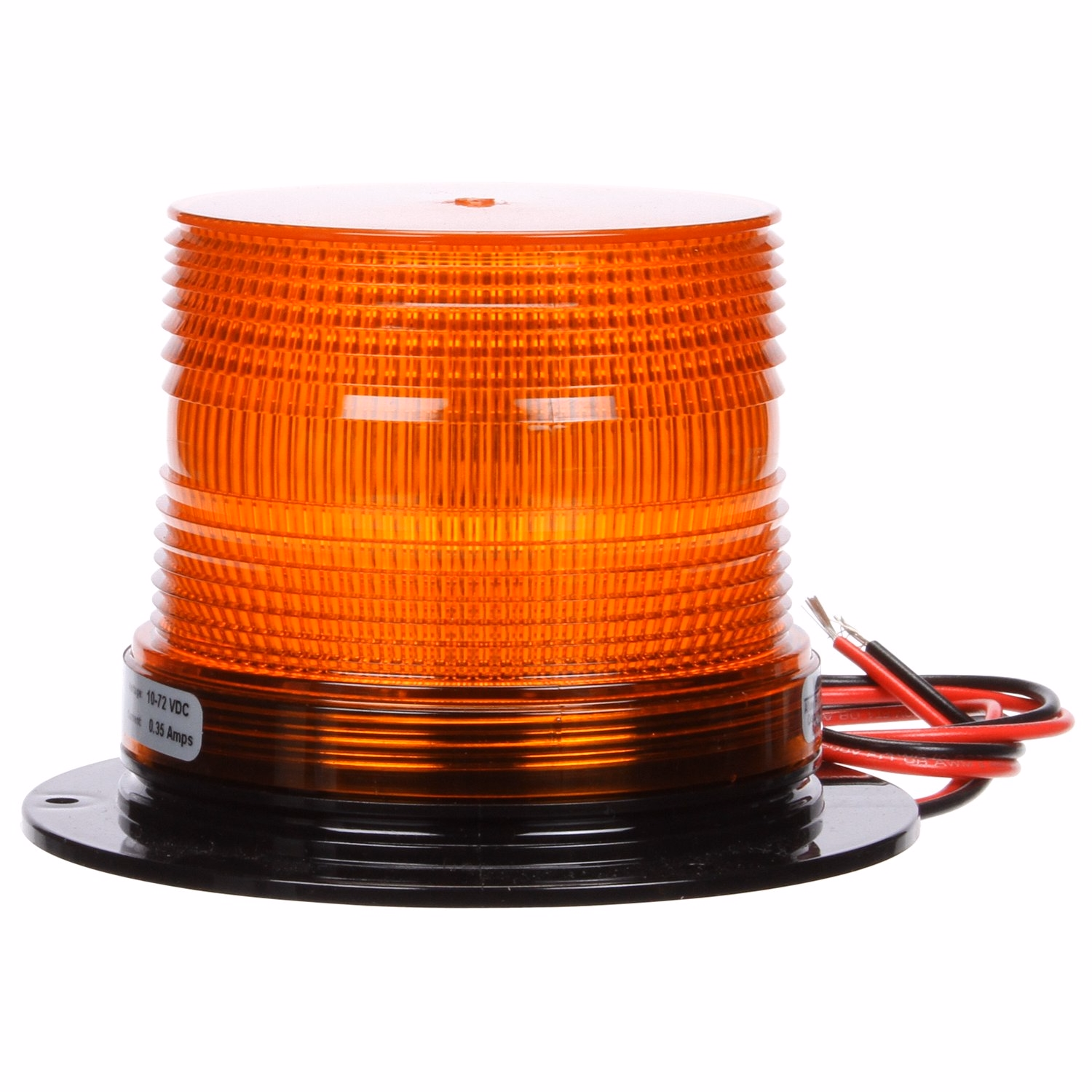 Truck-Lite 307A Low Profile Strobe Light Yellow, permanent mount 12-80 VDC