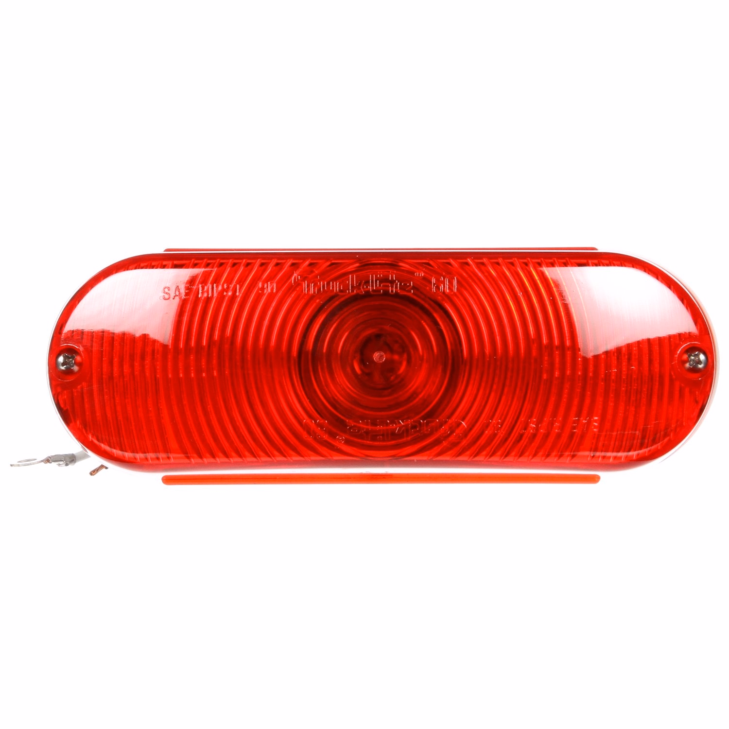 Truck-Lite 60302R Red Model 60 Stop/Turn/Tail &amp; Front/Park/TurnOval Bulb Replaceable